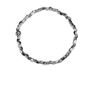 NWT Park Lane Hazy Bracelet SILVER Beaded Rhodium Plate Stretch